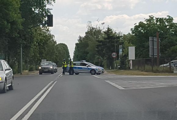 Wypadek przy wyjeździe z Płocka. Zderzyły się cztery samochody