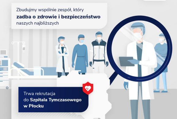 Trwa rekrutacja do szpitala tymczasowego w Płocku