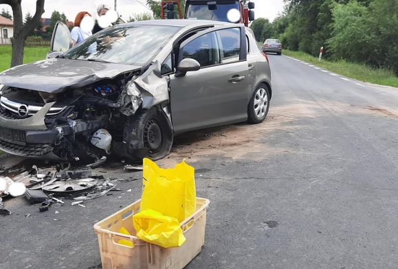 Wypadek w gminie Stara Biała. Jedna osoba poszkodowana [ZDJĘCIA]