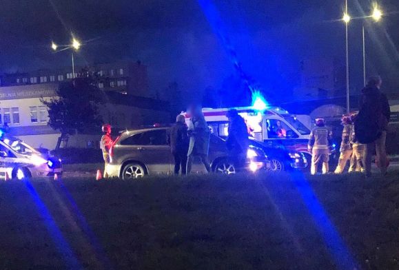 Wypadek w centrum Płocka. Zderzyły się trzy pojazdy