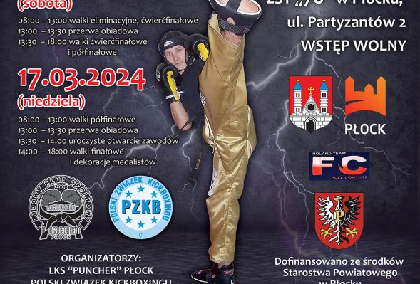 Mistrzostwa Polski Juniorów i Seniorów w Kickboxingu full-contact w Płocku.