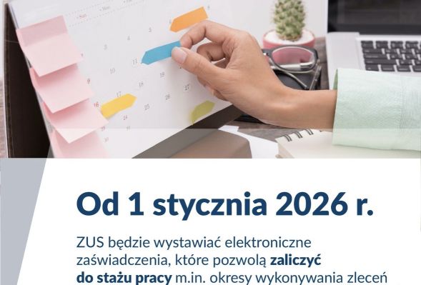 Zmiany w stażu pracy – wnioski o zaświadczenia z ZUS od stycznia 2026 r.