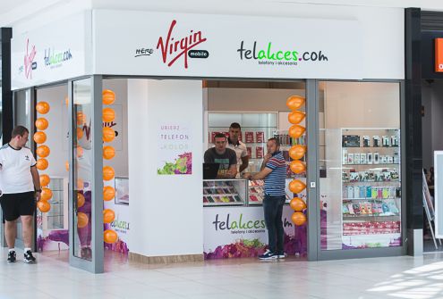 VIRGIN MOBILE/TELAKCES.COM - nowy najemca w Galerii Wisła