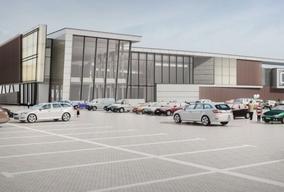 Nowa galeria handlowa w Płocku, a w niej Auchan, Castorama…