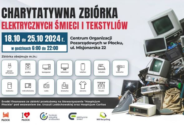 Akcja zbierania elektrycznych śmieci i tekstyliów