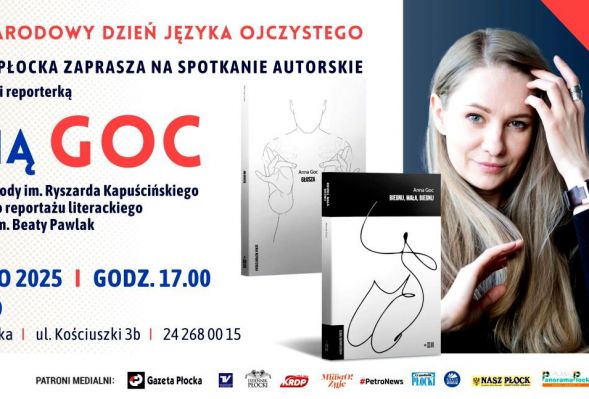 Książnica Płocka zaprasza 19 lutego o godz. 17.00 na spotkanie autorskie z Anną Goc