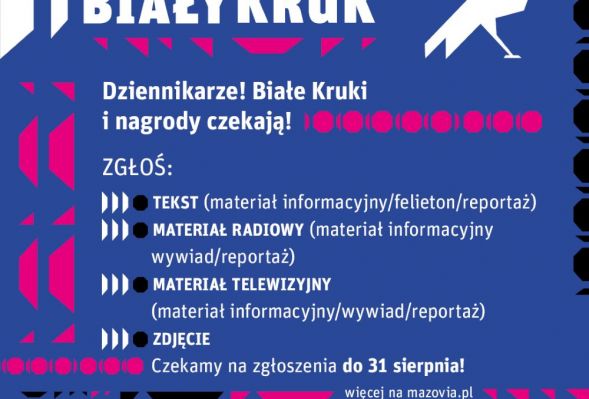 „Biały Kruk” dla dziennikarzy mediów lokalnych – ostatnie dni na zgłoszenia!