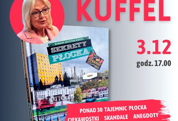 Książnica Płocka i SBP Oddział w Płocku  zapraszają 28 listopada o godz. 17.00 na spotkanie autorskie z Ewą Ewart - dziennikarką, reżyserką i producentką filmów dokumentalnych.