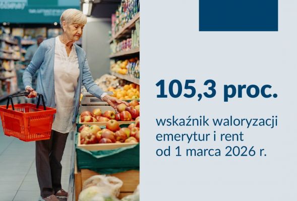 ZUS: od marca emerytury i renty w górę
