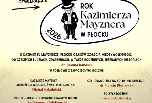 Książnica Płocka zaprasza 27 marca o 17.00 na Sympozjum Mayznerowskie otwierające Rok Kazimierza Mayznera w Płocku.