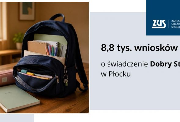 8,8 tys. wniosków o świadczenie Dobry Start w Płocku