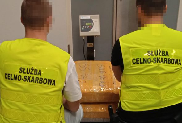 Z pozoru zwykłe walizki, a w środku… marihuana. KAS zabezpieczyła 44,9 kg narkotyków